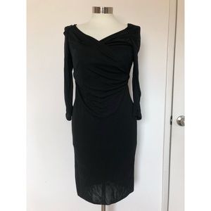 NWT Zara Crossover Black Dress Medium